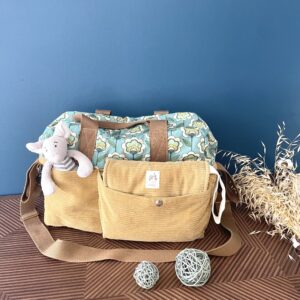 Ensemble sac et tapis à langer So Mout' Collection Rétro Chic