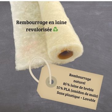 laine avec étiquette laine + PLA