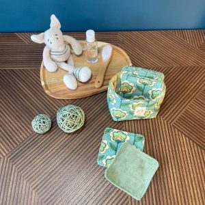 Ensemble lingettes et panière So Mout' Rétro Chic